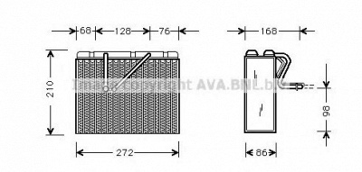 AVA QUALITY COOLING olv301 -  Испаритель, кондиционер
